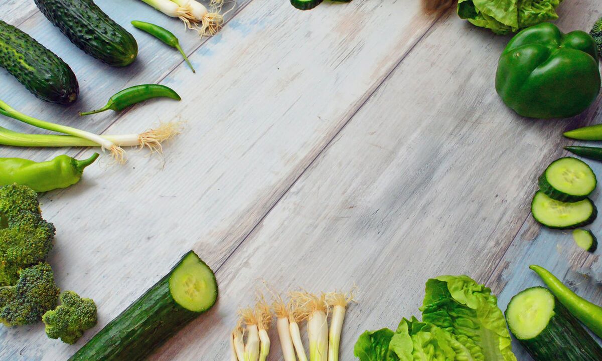 Légumes verts hypocaloriques dans le menu du régime au sarrasin