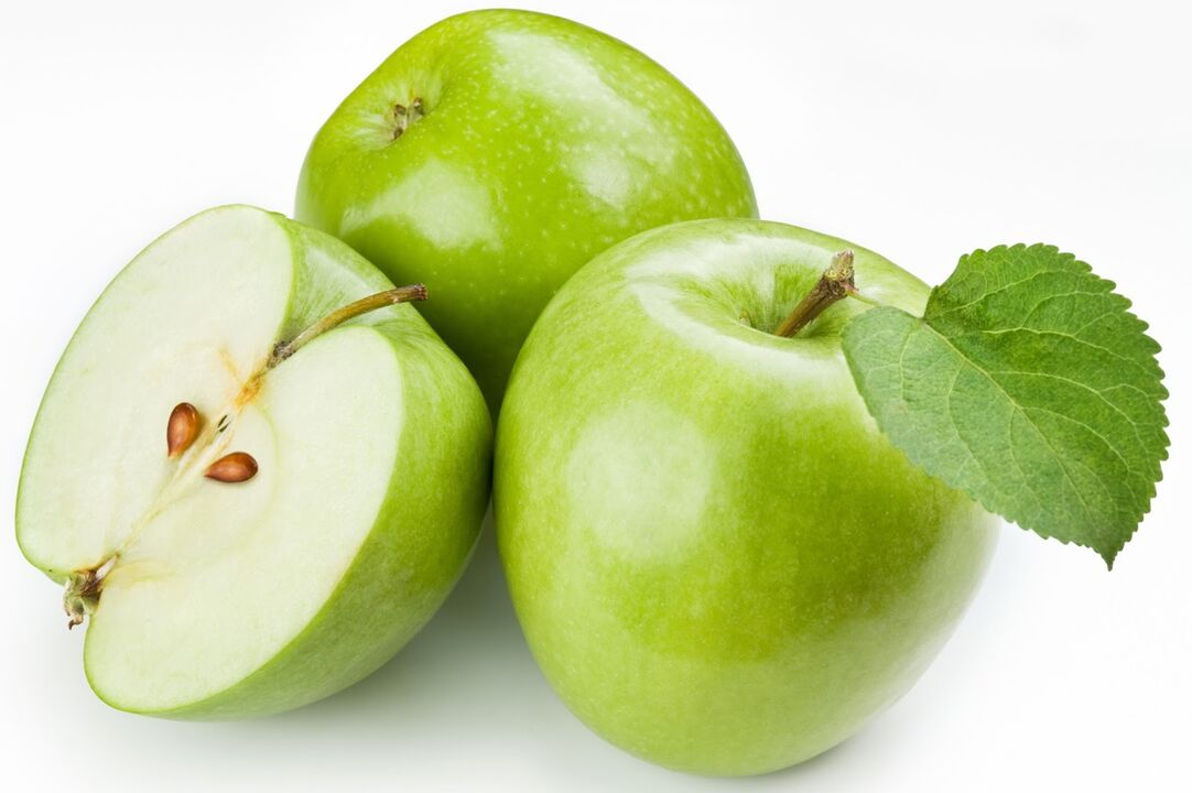 Les pommes peuvent être incluses dans le régime d'un jour de jeûne à base de kéfir